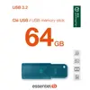 Clé USB ESSENTIELB 64Go USB 3.2