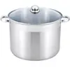Marmite ESSENTIELB Vapeur Inox diam 30 cm + couvercle verre