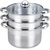 Cuiseur vapeur ESSENTIELB Vapeur Inox diam 24 cm 3 paniers