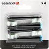 Essentiel-B Brossette dentaire pour Pulse Lux, Noir, 4 pièces