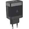 Chargeur secteur ADEQWAT USB C x2 65W Noir