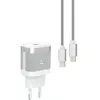Chargeur + câble ADEQWAT USB-C 35W + Câble USB-C 1M Blanc