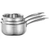 Lot De 3 Casseroles Valberg Inox Triply
