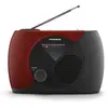 Thomson Radio portable - RT353 - Rouge et noire - FM - Fonctionne sur piles et secteur - Design tendance