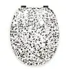 abattant wc mdf 100% fsc granito Noir / Blanc