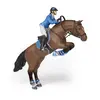 Figurine Papo Cheval de saut d'obstacle et sa cavalière