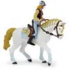 Figurine Cavalière fashion - PAPO - CHEVAUX, POULAINS ET PONEYS - Bleu - Enfant