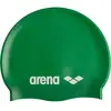 Arena Bonnet de bain classique unisexe en silicone souple, pour l’entraînement intensif et la course, confortable et antidérapant, pour cheveux longs - Vert