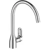 Mitigeur évier KUMIN - Bec tube orientable - Finition chrome - JACOB D...