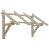 Auvent pour porte d'entrée - KORDO - Marquise en bois - 139 cm - Résistant aux intempéries - Facile à assembler