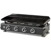 Plancha à gaz BRASERO Silvia II G - 4 Feux Gun Metal - 84 x 34 cm - Pl...