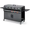 Plancha Lola à gaz sur chariot équipé Gun Metal - BRASERO - 4 brûleurs...