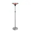 Parasol chauffant électrique rétractable FAVEX Milan - 2100W - Sécurité anti-basculement - Inox brossé - Gris