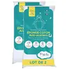 P'TIT LIT Lot de 2 Protèges Matelas Bébé Anti Acariens - pour Couffin, Nacelle, Landeau - Alèse Imperméable - Bouclette 100% coton - 40x80 cm