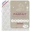 P'TIT LIT Matelas Bébé Parfait - 60x120x10 cm - 2 Faces : Respirant l'Été / Douillet l'Hiver - Déhoussable - Anti Acarien