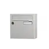 Renz - Boîte aux lettres compacte 1 porte extérieur acier gris mat