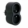 LEGRAND Fiche multiprise 16 A 2x2 P+T 2 sorties frontales noir