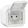 LEGRAND Prise de courant avec terre étanche avec volet Plexo - 16A 250...