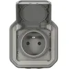 Legrand Prise de courant avec volet Plexo complet saillie - gris (070003)