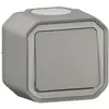 LEGRAND Bouton poussoir simple étanche Plexo - 10A - Gris
