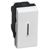 LEGRAND Interrupteur va-et-vient avec voyant Mosaic Easy-Led 10A 1 module à composer Mosaic - Blanc