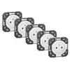 Lot de 5 prises avec terre Dooxie, LEGRAND, blanc
