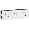 Legrand Legrand 077143L Prise de courant triple 2P+T Mosaic link 6mod....