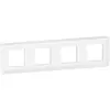 Plaque de finition Blanc MOSAIC 4x2 modules horizontale - LEGRAND -