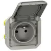 LEGRAND Prise de courant 2P+T Plexo composable gris (069551L)