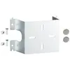 Rehausse Plexo 1 poste inox pour fixation sur panneau sandwich Legrand 069492L