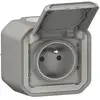 LEGRAND Prise de courant 2P+T Plexo complet saillie gris (069731L)