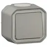 Legrand Poussoir NO Plexo complet saillie gris