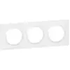Plaque carrée DOOXIE finition blanc 3 postes - LEGRAND - 600803