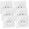 Lot de 6 prises de courant 2P+T Surface complet Dooxie One 16A - Blanc...