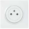Prise complète 2P+T LEGRAND - Surface blanc avec griffe