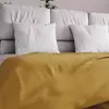 Soleil d'ocre, Adele, Couvre lit, jeté de canapé, Coton, Jaune, 180x22...