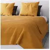 Jeté de lit Adèle moutarde 240x220 cm - Jaune - Soleil d'Ocre
