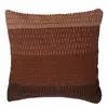 Soleil d'ocre Coussin en coton rouge 45 x 45 cm