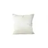 Soleil d'ocre Velours Housse de Coussin, Polyester, Ecru, 40 x 40 cm