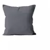 Housse de coussin unie 60x60 cm ALIX gris, par Soleil d'ocre