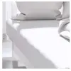Drap housse uni 160x200 cm ATMO blanc