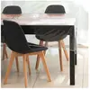 Nappe carrée transparente - SOLEIL D'OCRE - Cristal - 180X180 cm - Rouge