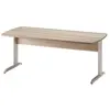 GAMI - Table bureau 160 pieds metal JAZZ Made in France - Marron cappu...