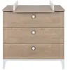 GALIPETTE COMMODE 3 TIROIRS - NATUREL L:95 H:91 P:46 - Décor Chêne blond - MARCEL - Made in France