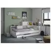 VENTE-UNIQUE Lit avec rangements et tiroir 90 x 200 cm - Coloris : Blanc - ARMAND