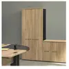 Armoire 2 portes effet bois chêne du bocage avec étagères