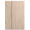 Armoire de chambre - EASY LIFE - Chêne - 3 portes - 120,2 x 180 x 49,7...