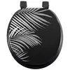 Abattant WC MDF Orbella noir argent