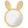 Miroir rotin lapin