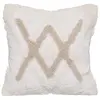 Housse de coussin tufté 40x40 cm 40 X 40 Blanc